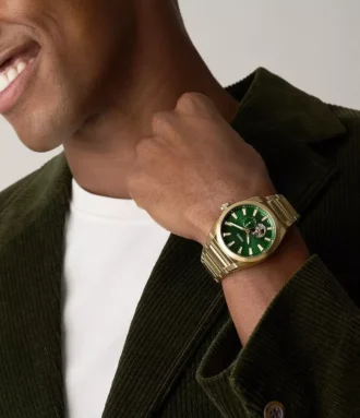 Montre Everett automatique en acier inoxydable doré