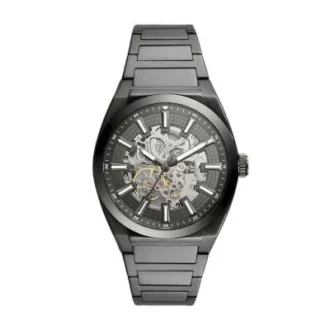 Montre Everett automatique en acier inoxydable fumé