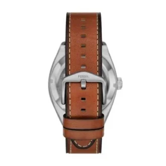 Montre Everett automatique en cuir marron