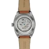 Montre Everett automatique en cuir marron