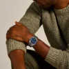 Montre Everett à trois aiguilles et date en acier inoxydable