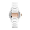 Montre FB-01 à trois aiguilles en céramique blanche Montre FB-01 à trois aiguilles en céramique blanche