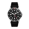 Montre Fossil Blue GMT en silicone noir