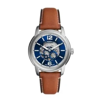 Montre Fossil Heritage automatique en cuir marron