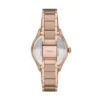 Montre Gilmore à trois aiguilles avec date, couleur or rose et céramique marron Montre Gilmore à trois aiguilles avec date, couleur or rose et céramique marron