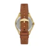 Montre Gilmore à trois aiguilles avec date, cuir marron moyen Montre Gilmore à trois aiguilles avec date, cuir marron moyen