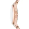 Montre Gilmore à trois aiguilles avec date, en acier inoxydable doré rose Montre Gilmore à trois aiguilles avec date, en acier inoxydable doré rose