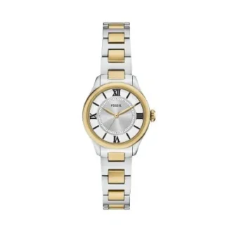 Montre Gilmore à trois aiguilles en acier inoxydable bicolore