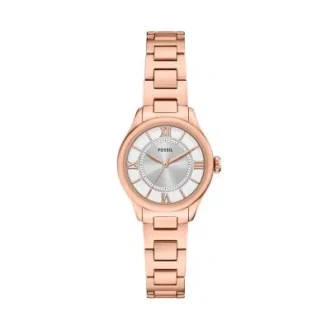 Montre Gilmore à trois aiguilles en acier inoxydable doré rose