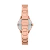 Montre Gilmore à trois aiguilles en acier inoxydable doré rose Montre Gilmore à trois aiguilles en acier inoxydable doré rose