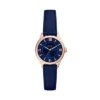 Montre Gilmore à trois aiguilles en cuir bleu marine Montre Gilmore à trois aiguilles en cuir bleu marine