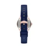 Montre Gilmore à trois aiguilles en cuir bleu marine Montre Gilmore à trois aiguilles en cuir bleu marine