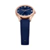 Montre Gilmore à trois aiguilles en cuir bleu marine Montre Gilmore à trois aiguilles en cuir bleu marine