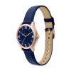 Montre Gilmore à trois aiguilles en cuir bleu marine Montre Gilmore à trois aiguilles en cuir bleu marine