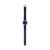 Montre Gilmore à trois aiguilles en cuir bleu marine Montre Gilmore à trois aiguilles en cuir bleu marine
