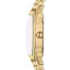 Montre Harlow à trois aiguilles en acier inoxydable doré Montre Harlow à trois aiguilles en acier inoxydable doré