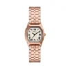 Montre Harlow à trois aiguilles en acier inoxydable doré rose Montre Harlow à trois aiguilles en acier inoxydable doré rose