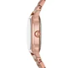 Montre Harlow à trois aiguilles en acier inoxydable doré rose Montre Harlow à trois aiguilles en acier inoxydable doré rose