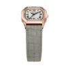 Montre Harlow à trois aiguilles en cuir croco gris Montre Harlow à trois aiguilles en cuir croco gris