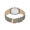 Montre Harlow à trois aiguilles en cuir croco gris Montre Harlow à trois aiguilles en cuir croco gris