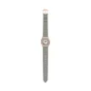 Montre Harlow à trois aiguilles en cuir croco gris Montre Harlow à trois aiguilles en cuir croco gris