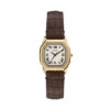 Montre Harlow à trois aiguilles en cuir croco marron Montre Harlow à trois aiguilles en cuir croco marron