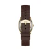 Montre Harlow à trois aiguilles en cuir croco marron Montre Harlow à trois aiguilles en cuir croco marron