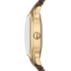 Montre Harlow à trois aiguilles en cuir croco marron Montre Harlow à trois aiguilles en cuir croco marron