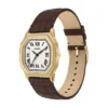 Montre Harlow à trois aiguilles en cuir croco marron Montre Harlow à trois aiguilles en cuir croco marron