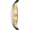 Montre Harlow à trois aiguilles en cuir croco vert Montre Harlow à trois aiguilles en cuir croco vert