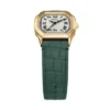 Montre Harlow à trois aiguilles en cuir croco vert Montre Harlow à trois aiguilles en cuir croco vert
