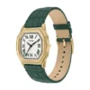 Montre Harlow à trois aiguilles en cuir croco vert Montre Harlow à trois aiguilles en cuir croco vert