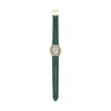 Montre Harlow à trois aiguilles en cuir croco vert Montre Harlow à trois aiguilles en cuir croco vert