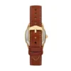 Montre Harlow à trois aiguilles en cuir marron moyen Montre Harlow à trois aiguilles en cuir marron moyen