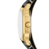 Montre Harlow à trois aiguilles en cuir noir Montre Harlow à trois aiguilles en cuir noir