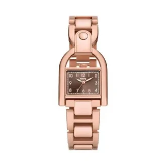Montre Harwell à trois aiguilles en acier inoxydable doré