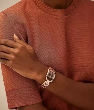 Montre Harwell à trois aiguilles en acier inoxydable doré