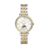 Montre Jacqueline Sun Moon multifonction en acier inoxydable bicolore Montre Jacqueline Sun Moon multifonction en acier inoxydable bicolore