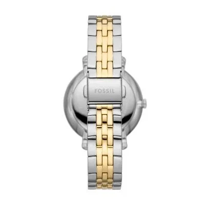 Montre Jacqueline Sun Moon multifonction en acier inoxydable bicolore Montre Jacqueline Sun Moon multifonction en acier inoxydable bicolore