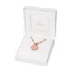 Montre Jacqueline à trois aiguilles en acier inoxydable doré rose avec médaillon Montre Jacqueline à trois aiguilles en acier inoxydable doré rose avec médaillon