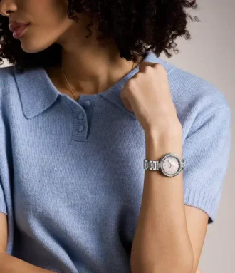 Montre Karli à trois aiguilles argentée