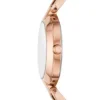 Montre Kerrigan à trois aiguilles en acier inoxydable doré rose