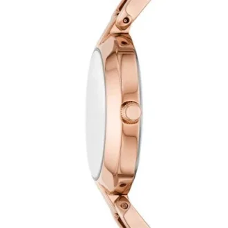 Montre Kerrigan à trois aiguilles en acier inoxydable doré rose