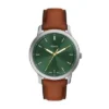 Montre minimaliste à trois aiguilles en cuir marron Montre minimaliste à trois aiguilles en cuir marron
