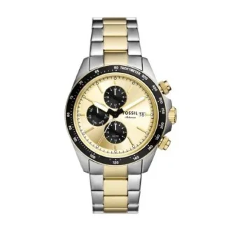 Montre multifonction Autocross en acier inoxydable bicolore