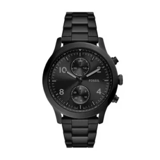Montre multifonction Bennett en acier inoxydable noir
