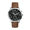 Montre multifonction Bennett en cuir marron Montre multifonction Bennett en cuir marron