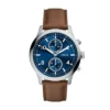 Montre multifonction Bennett en cuir marron