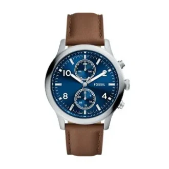 Montre multifonction Bennett en cuir marron Montre multifonction Bennett en cuir marron