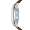 Montre multifonction Bennett en cuir marron